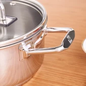 Grace İndüksiyon Tabanlı Çelik Tencere 18 cm 2 Lt - 3