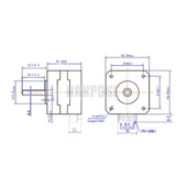 17HS3401S NEMA17 STEP MOTOR 3D Yazıcı CNC thumbnail 8