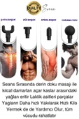 4 Başlıklı Titreşimli Yoğurmalı 6 Fonksiyonlu Masaj Aleti Tabancası Darbeli Sporcu Kas Rahatlatıcı - 3