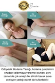 Konforlu Ergonomik Nefes Alabilen Hipoalerjenik Visco Ortopedik Horlama Uyku Yastığı Boyun - 2