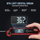 Thermopro TP620 Su Geçirmez Katlanabilir LED Ekranlı Gıda Pişirme Termometresi - 2