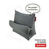 XPERMATE Tv Yastığı Bel Destek Yastığı Sırt Yastığı Boyun Destekli Yastık Ameliyat Sonrası Yastık Gri - 1