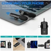 Daytona K9-C2 Type-c Lightning Kablosuz 2li Yaka Mikrofonu - 2