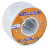 Selçuk 2x0,75 mm Hoparlör Kablosu BEYAZ - 1