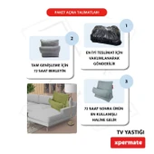 XPERMATE Tv Yastığı Bel Destek Yastığı Sırt Yastığı Boyun Destekli Yastık Ameliyat Sonrası Yastık Koyu Yeşil - 5