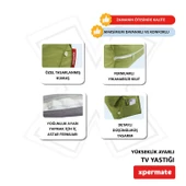 XPERMATE Tv Yastığı Bel Destek Yastığı Sırt Yastığı Boyun Destekli Yastık Ameliyat Sonrası Yastık Koyu Yeşil - 4