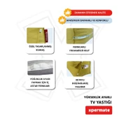 XPERMATE Tv Yastığı Bel Destek Yastığı Sırt Yastığı Boyun Destekli Yastık Ameliyat Sonrası Yastık Koyu  Sarı - 4