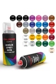 CALDİNİ 400 Ml Akrilik Mat Siyah Sprey Boya Ral-9005 - 1