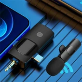 Daytona K9-C2 Type-c Lightning Kablosuz 2li Yaka Mikrofonu - 3