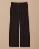 Büyük Beden Düğmeli Bol Paça Pantolon Gala-Xi thumbnail 4