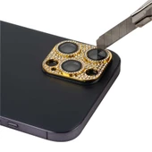 Apple iPhone 12 İçin Taş Detaylı CL-08 Kamera Lens Koruyucu - 4