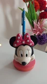 vintage mınnıe mouse orijinal masaüstü büst tek kalem yerli kalemlik - 3