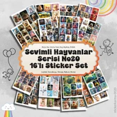 Yabaniler Serisi 180 ADET 16 Sayfa Sticker Karışık Sevimli Hayvanlar thumbnail 1