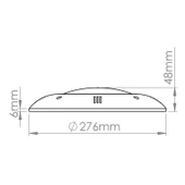 3 Adet 32 Watt 12 Volt Led Turkuaz Sıva Üstü Havuz Lambası Tenda vicem - 4
