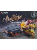 AKSU Vintage Mini Izgara ve Tost Makinesi - Antrasit - 4