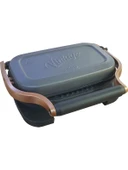 AKSU Vintage Mini Izgara ve Tost Makinesi - Antrasit - 3