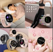 Bunnys Apple iPhone 12 Pro Uyumlu Su Geçirmez Akıllı Saat Mini 1.32 İnç AMOLED thumbnail 3