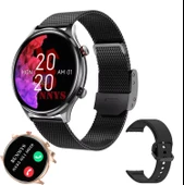 Bunnys Honor Play 60 Plus Uyumlu Su Geçirmez Akıllı Saat Mini 1.32 İnç AMOLED thumbnail 1