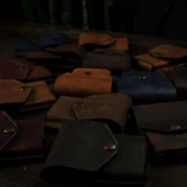 Dikey Mekanizmalı Kalem Kart ve Para Koyma Bölmeli Hakiki Deri Cüzdan ve Kartlık - 4