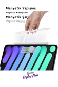 iPad Air M3 2025 11 & 13 inç Uyumlu Manyetik Şarj Olabilen Bluetooth Özellikli USB-C Tablet Kalemi - 3
