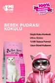 Mİ Cat 10 Litre Bebek Pudrası Kokulu Kedi Kumu Koku Hapseden Süper Topaklanan Ve Tozsuz - 1