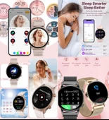 Bunnys Samsung Galaxy M15 Uyumlu Su Geçirmez Akıllı Saat Mini 1.32 İnç AMOLED thumbnail 2