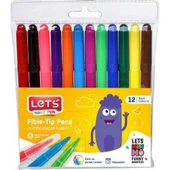 LETS KEÇELİ KALEM 12 RENK JUMBO L-7012 - 1
