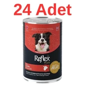 Reflex Plus Kuzulu Et Parçacıklı Köpek Konservesi 400 gr 24 Adet - 1