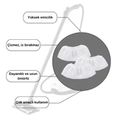 Alf BT-121 Steam Force Handy Buharlı Temizleyici ile Uyumlu Mop Bez Seti thumbnail 4