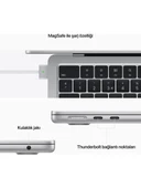 Apple MacBook Air M2 16GB 256GB SSD macOS 13" Taşınabilir Bilgisayar Gümüş MC7V4TU/A - 2