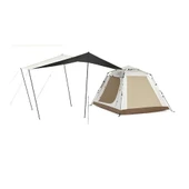 NATUREHİKE ANGO PİKNİK 3 OTOMATİK KURULUM ÇADIR FRESH BLACK TENTELİ - 2