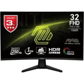 MSI 31.5" VA MAG 32C6X 1MS 250HZ HDMI-DP KAVISLI GAMING MONİTÖR  2560X1440 thumbnail 1