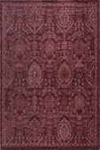 Antik 1116 Klasik Vintage Salon Halısı Bordo Retro Mutfak Halısı Tozumaz İnce Makine Halısı - 5