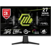 MSI 27" FLAT IPS MAG 275QF 1MS 180HZ HDMI-DP GAMING MONİTÖR 2560X1440 - 1