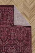 Antik 1116 Klasik Vintage Salon Halısı Bordo Retro Mutfak Halısı Tozumaz İnce Makine Halısı - 3