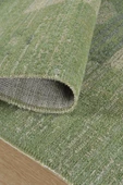 Antik 1114 Klasik Vintage Salon Halısı Yeşil Retro Mutfak Halısı Tozumaz İnce Makine Halısı thumbnail 4