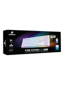 GameBooster G918 Fire Storm RGB Blue Switch Kablolu Mekanik Oyuncu Klavyesi Beyaz - 7