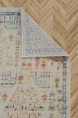 Antik 1112 Klasik Vintage Salon Halısı Bej Retro Mutfak Halısı Tozumaz İnce Makine Halısı - 4