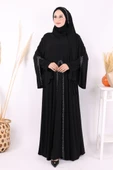 Pelerin, Elbise ve Şal Üçlü Takım 3932 Siyah thumbnail 1