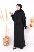 Sufleli Namaz Elbisesi 6034 Siyah - 2