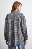Pamuklu Ekose Gömlek Siyah thumbnail 7