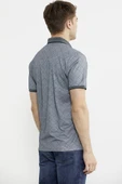 Baskı Detaylı Polo Yaka Tişört - Gri thumbnail 5