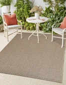 Sisaluna 4441 Bej Jüt Tabanlı Modern Dokuma Kilim Sisal Hasır Halı - 7