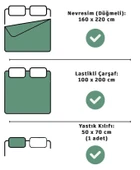 Lastikli Çarşaflı Tek Kişilik Nevresim Takımı Roseto-Gül Kurusu - 3