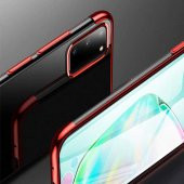 Galaxy S20 Kılıf Zore Dört Köşeli Lazer Silikon Kapak - 8