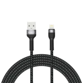Lightning - USB Dayanıklı File Örgü Hızlı Şarj Kablo 3 m - 1