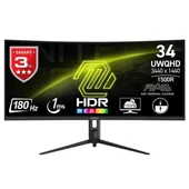 MSI 34" VA MAG 342CQR E2 1MS 180HZ HDMI-DP KAVISLI GAMING MONİTÖR 3440X1440 thumbnail 1