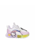 Günlük Kız Çocuk Spor Ayakkabı Hello Kitty Simli Süs Detay Işıklı Taban Lastik Bağcık Sneaker 120 - 1