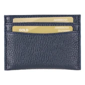 Luxeyuard Deri Kartlık, 5 Adet Kart Bölmesi, Dokulu Lacivert - 5