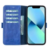 Apple iPhone 13 Pro Uyumlu Deri Cüzdanlı Kılıf Okyanus Mavi - 1